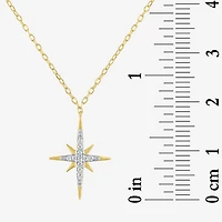 Yes, Please! (G-H / I1-2) North Star Womens Diamond Accent Lab Grown White Diamond 14K Gold Over Silver Star 2-pc. Necklace Set