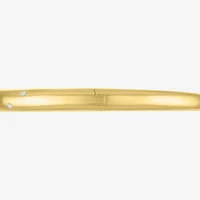 Diamond Addiction (G-H / I1-I2) Womens 1/10 CT. T.W. White Diamond 14K Gold Over Stainless Steel Cuff Bracelet