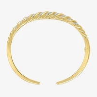 Diamond Addiction (G-H / I1-I2) Womens 1/10 CT. T.W. White Diamond 14K Gold Over Silver Cuff Bracelet