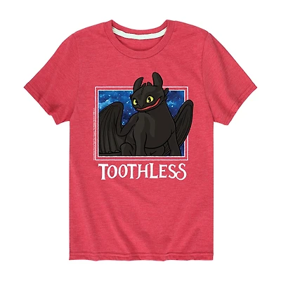 Toothless Night Fury Little & Big Kid Boys Crew Neck Short Sleeve Regular Fit Graphic T-Shirt