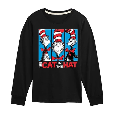 Little & Big Kid Boys Crew Neck Long Sleeve Regular Fit Dr. Seuss Graphic T-Shirt