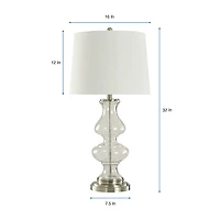 Stylecraft 32" Timeless Glass Table Lamp