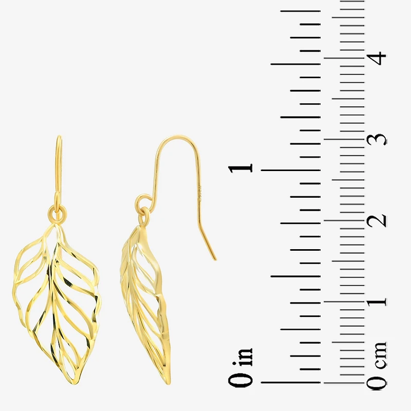 Womens 14K Gold Drop Earrings
