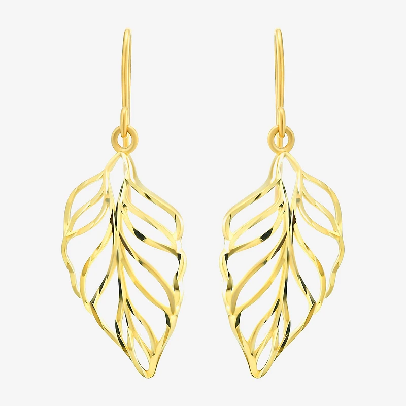 Womens 14K Gold Drop Earrings