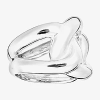 Womens Sterling Silver Cocktail Ring