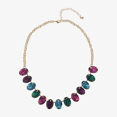 Mixit Gold Tone Womens 16 Inch Statement Necklace