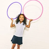 IZOD Little & Big Kid Girls Short Sleeve Cap Midi Shirt Dress