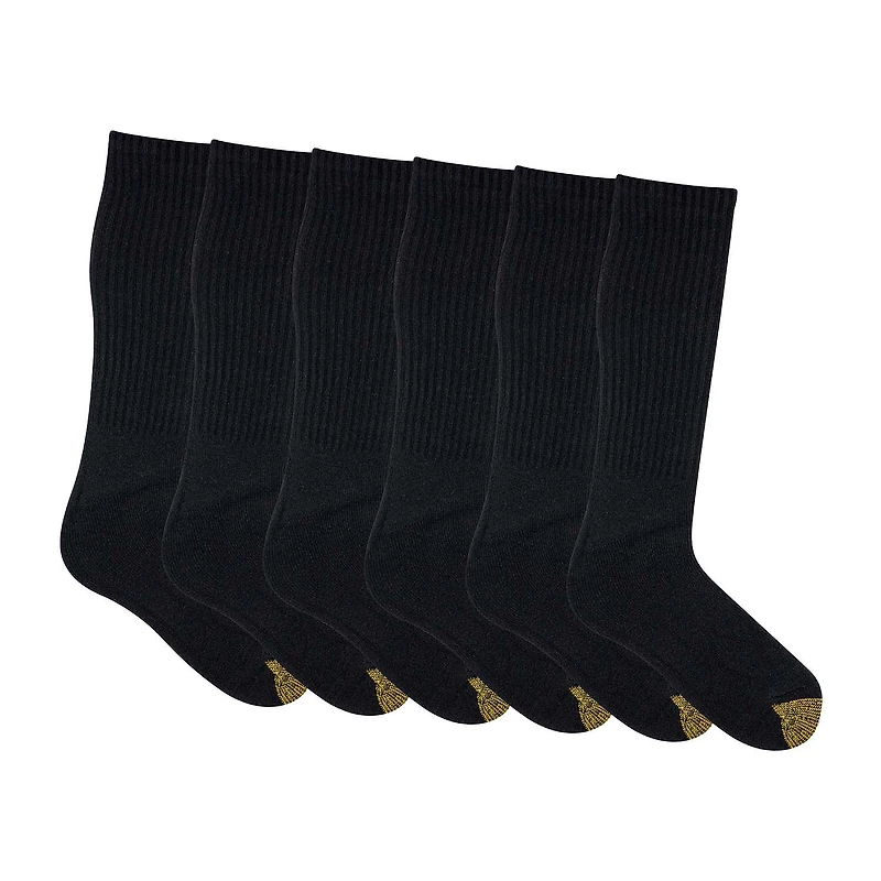 Gold Toe Harrington Mens 6 Pair Crew Socks