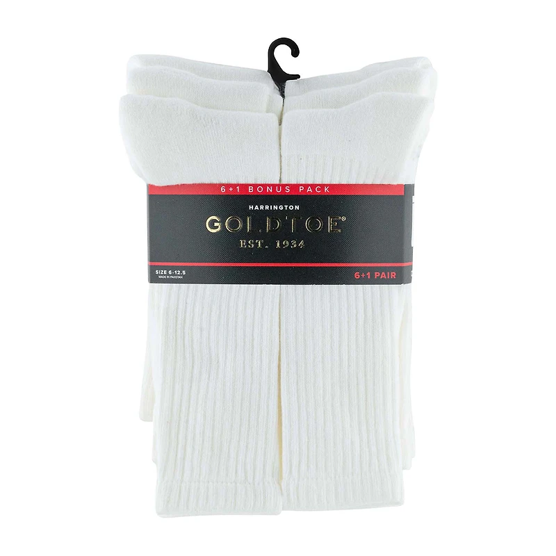 Gold Toe Harrington Bonus Pack Mens 7 Pair Crew Socks