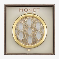 Monet Jewelry Gold Tone Compact Mirror