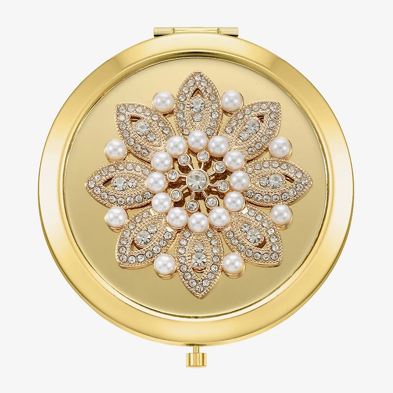 Monet Jewelry Gold Tone Gold Tone Compact Mirror