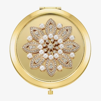 Monet Jewelry Gold Tone Gold Tone Compact Mirror