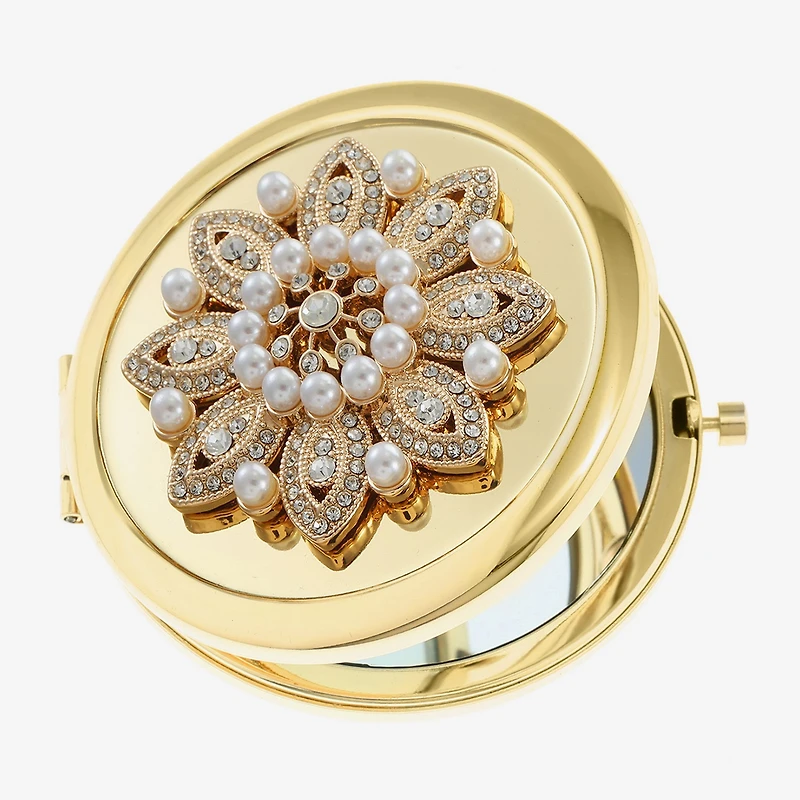 Monet Jewelry Gold Tone Gold Tone Compact Mirror