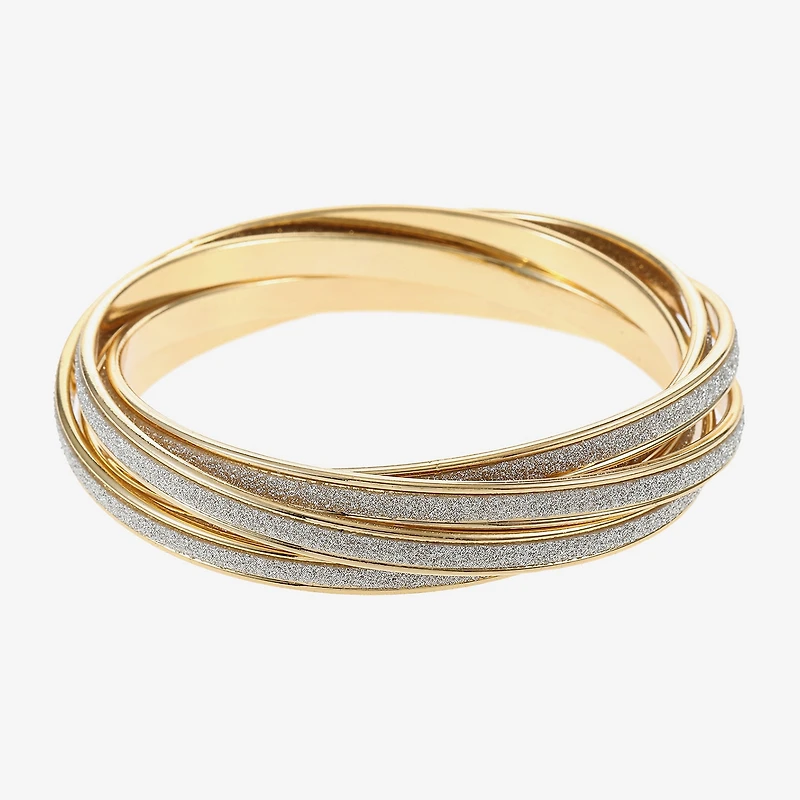 Monet Jewelry Two Tone Womens Bangle Bracelet