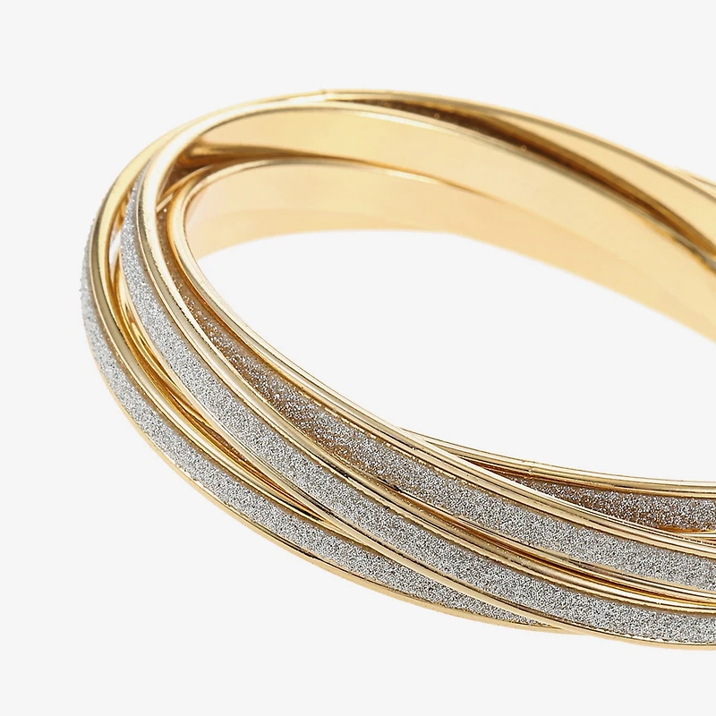 Monet Jewelry Two Tone Womens Bangle Bracelet