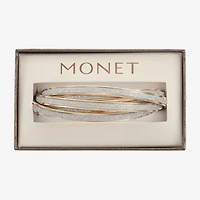 Monet Jewelry Two Tone Womens Bangle Bracelet