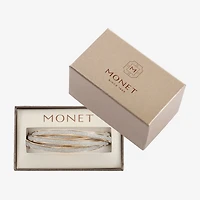Monet Jewelry Two Tone Womens Bangle Bracelet