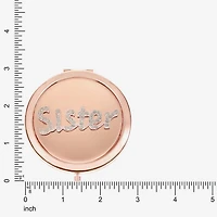 Monet Jewelry Rose Tone Sister Rose Tone Mirrored Compact Mirror