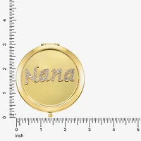 Monet Jewelry Gold Tone Nana Gold Tone Mirrored Compact Mirror