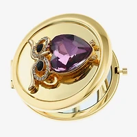 Monet Jewelry Owl Gold Tone Compact Mirror
