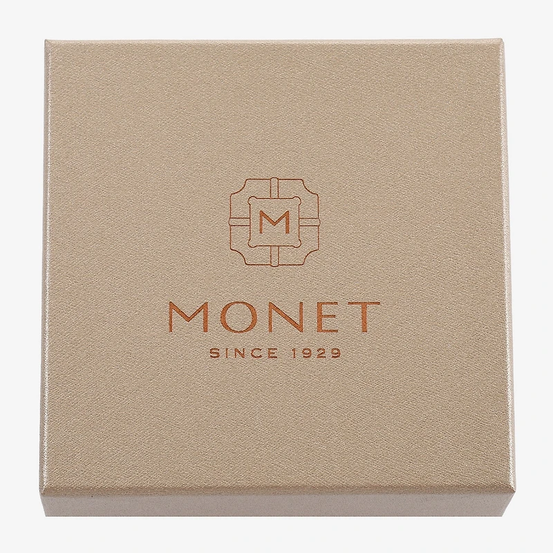 Monet Jewelry Gold Tone Cross Compact Mirror