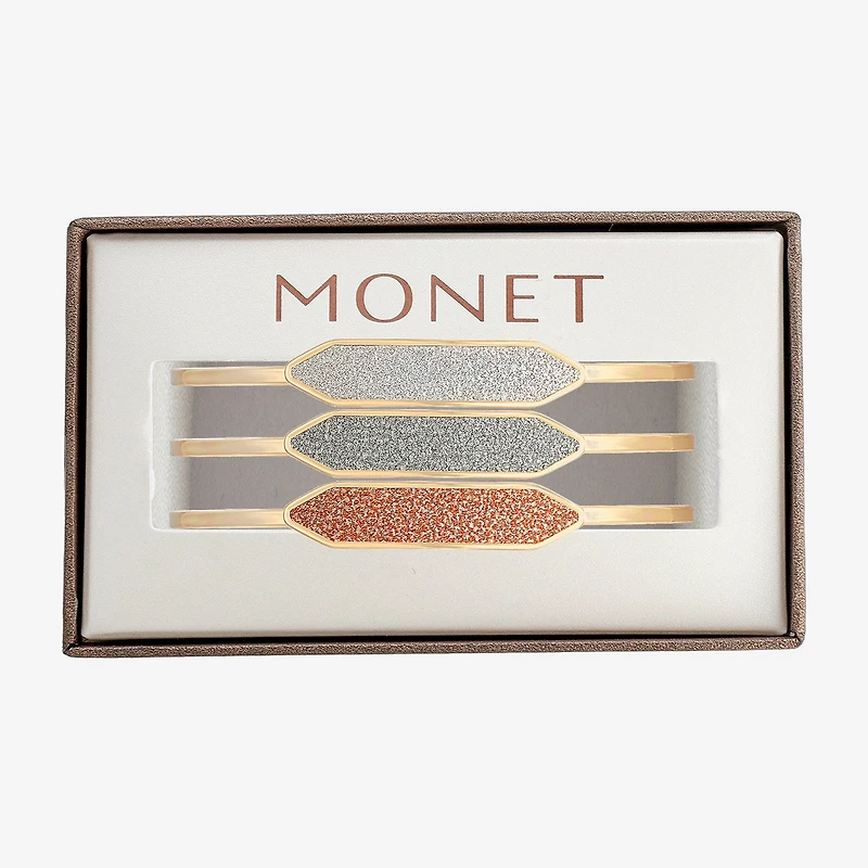 Monet Jewelry Gold Tone Womens Multi Color Cuff Bracelet