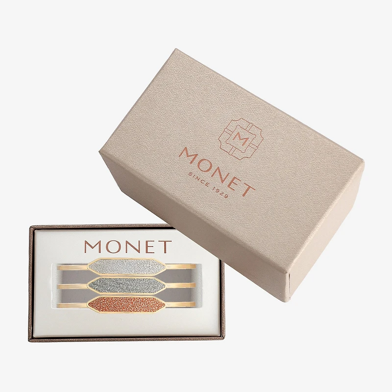 Monet Jewelry Gold Tone Womens Multi Color Cuff Bracelet