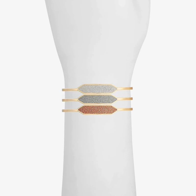 Monet Jewelry Gold Tone Womens Multi Color Cuff Bracelet