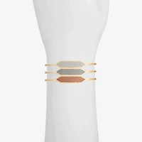 Monet Jewelry Gold Tone Womens Multi Color Cuff Bracelet
