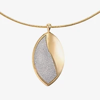 Monet Jewelry Two Tone Pendant Necklace And Drop Earring Womens 2-pc. Jewelry Set