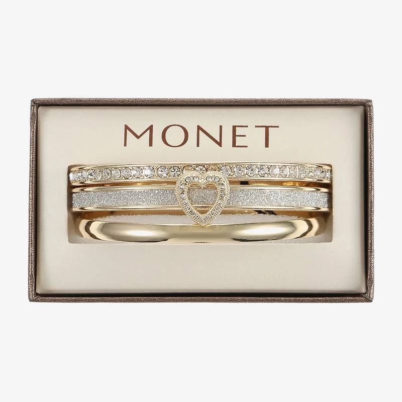 Monet Jewelry Two Tone Womens 3-pc. Bracelet Set