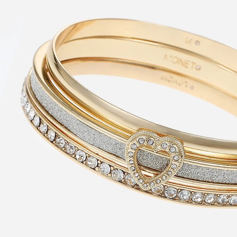 Monet Jewelry Two Tone Womens 3-pc. Bracelet Set