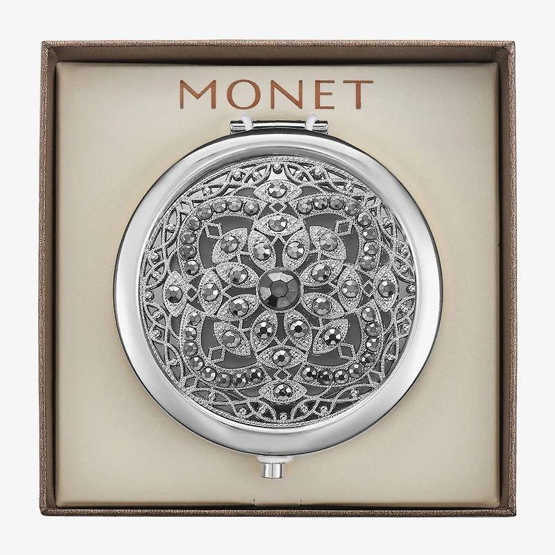 Monet Jewelry Rose Tone Compact Mirror