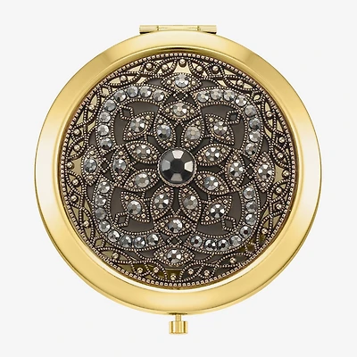 Monet Jewelry Gold Tone Compact Mirror