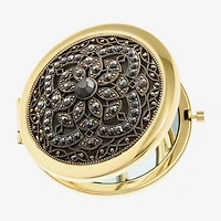 Monet Jewelry Gold Tone Compact Mirror