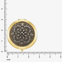 Monet Jewelry Gold Tone Compact Mirror