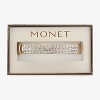 Monet Jewelry Gold Tone Womens Glass Bangle Bracelet