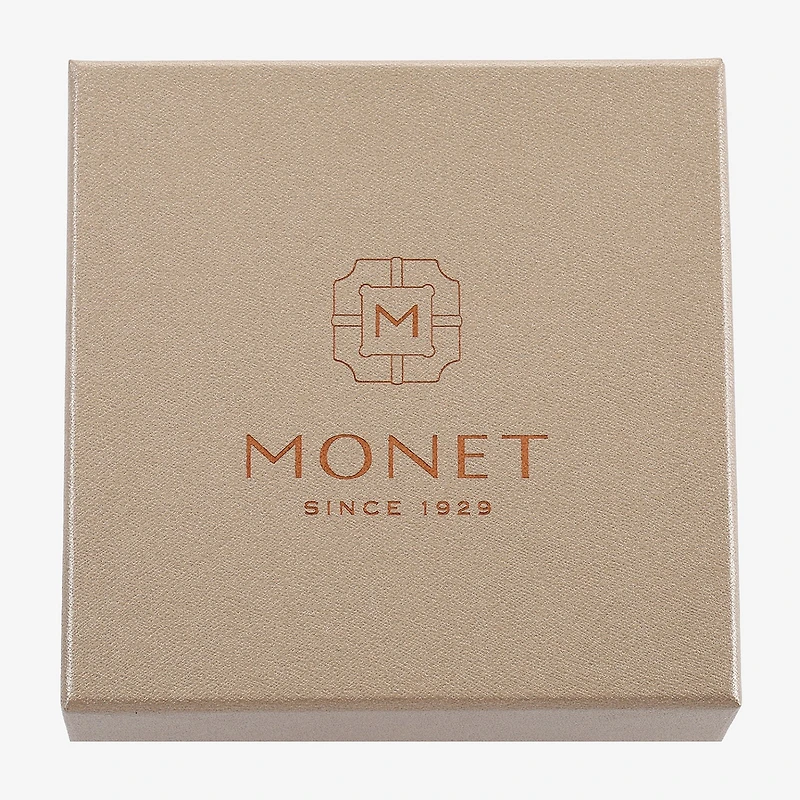 Monet Jewelry Two Tone Pendant Necklace And Huggie Earring Womens 2-pc. Jewelry Set