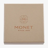 Monet Jewelry Two Tone Pendant Necklace And Huggie Earring Womens 2-pc. Jewelry Set