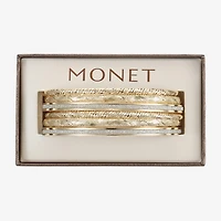 Monet Jewelry Two Tone Bangle Womens 6-pc. Bracelet Set