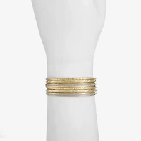 Monet Jewelry Two Tone Bangle Womens 6-pc. Bracelet Set