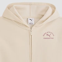 PUMA Big Kid Girls Long Sleeve Fleece Zipper Active Hoodie