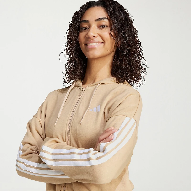 adidas Womens Long Sleeve Zipper Active Hoodie