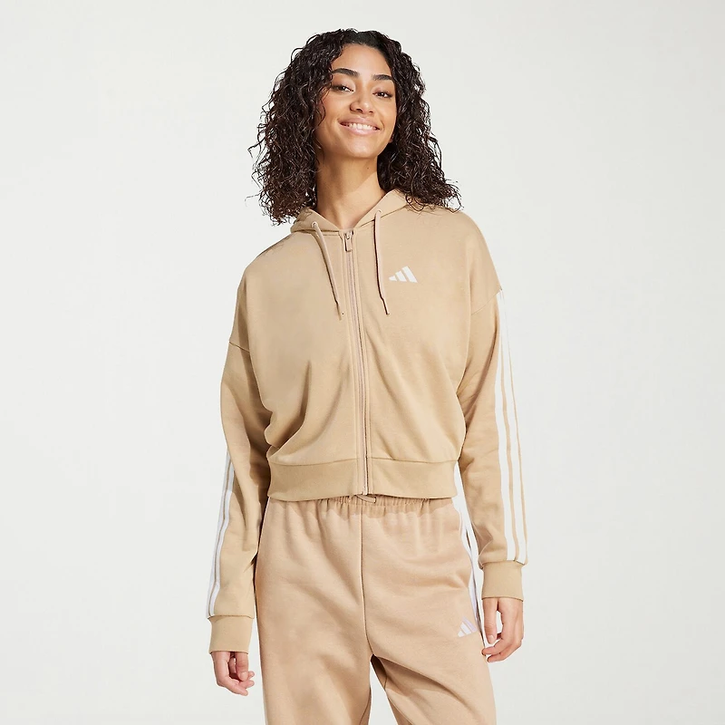 adidas Womens Long Sleeve Zipper Active Hoodie