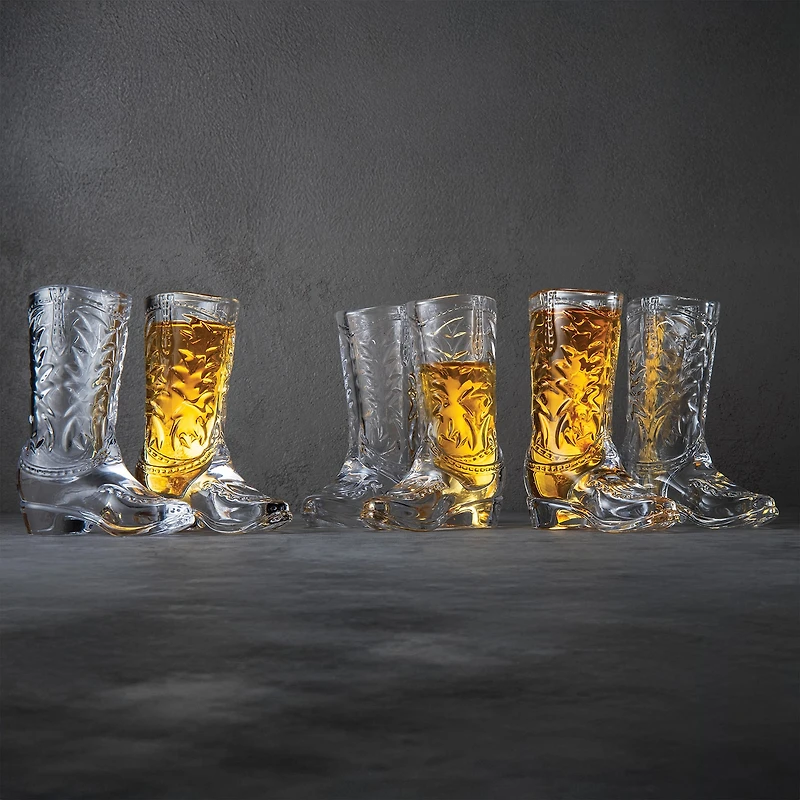 Whiskey and Rye 6-pc. Shot Glass Set