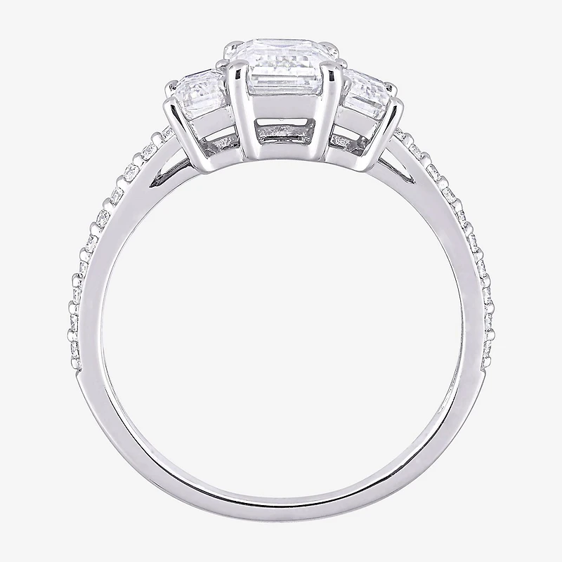 Womens 1 3/4 CT. T.W. Lab Created White Moissanite 10K Gold Engagement Ring