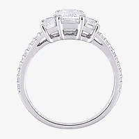 Womens 1 3/4 CT. T.W. Lab Created White Moissanite 10K Gold Engagement Ring