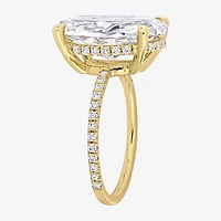 Womens 8 Ct.T.W. Lab Created White Moissanite 10K Gold Solitaire Engagement Ring