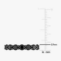 Midnight Black 7-Stone Womens 1 3/4 CT. T.W. Natural Diamond 10K Gold Anniversary Wedding Band