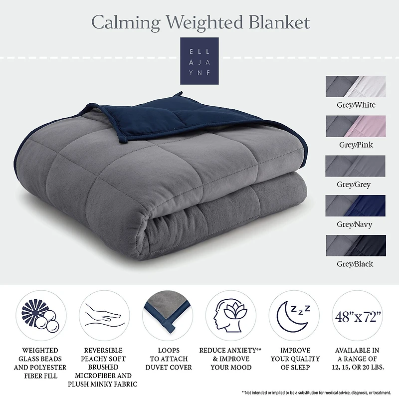 Ella Jayne Reversible Weighted Anti-Anxiety Blanket